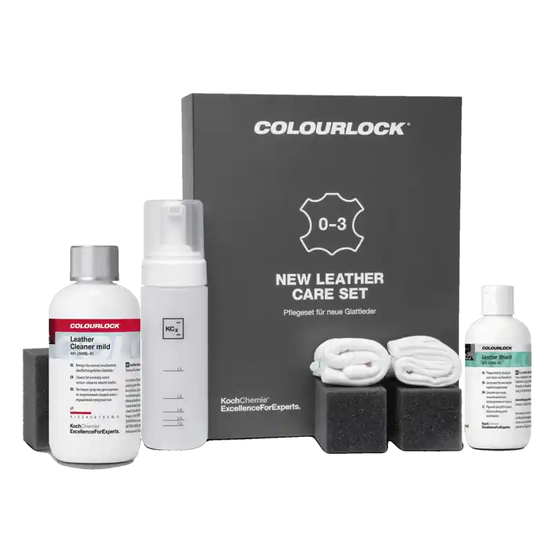 Colourlock New Leather Care Set Професионален комплект за поддръжка и защита на нова кожа